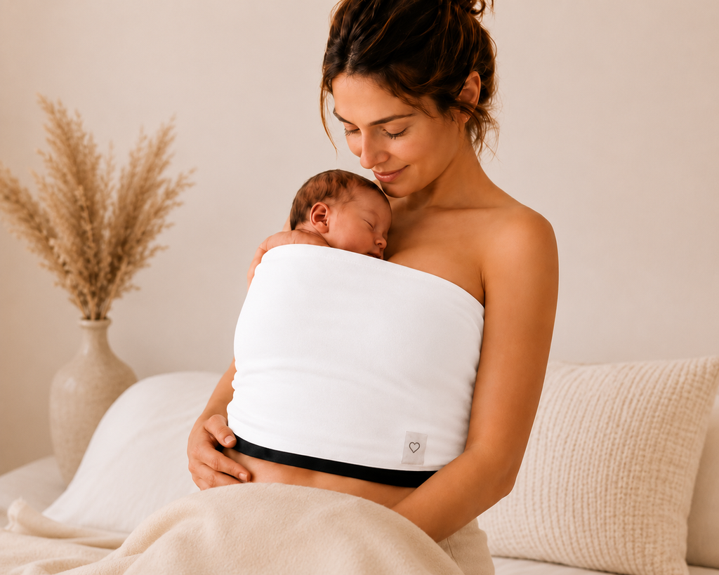 Pack Naissance 1 – Débardeur de portage & Bandeau Peau à Peau