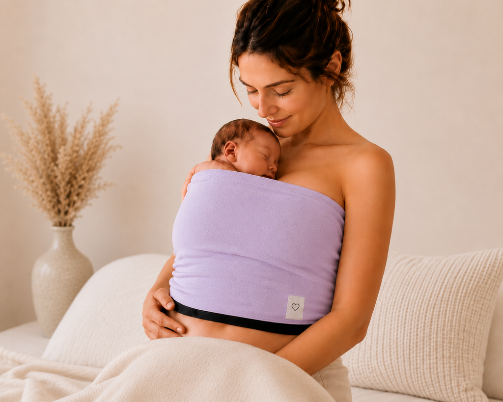 Pack Naissance 1 – Débardeur de portage & Bandeau Peau à Peau