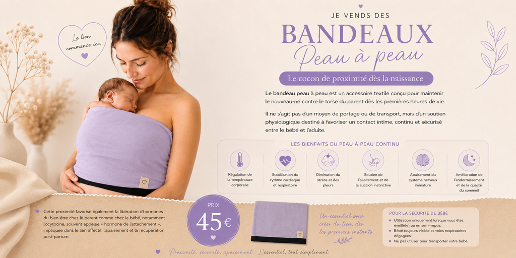 Bandeau peau à peau - Taille unique