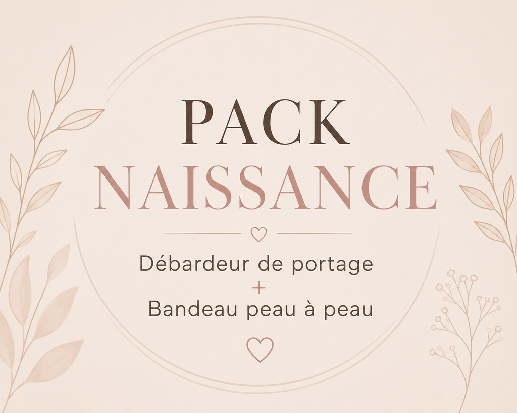 Pack Naissance 1 – Débardeur de portage & Bandeau Peau à Peau