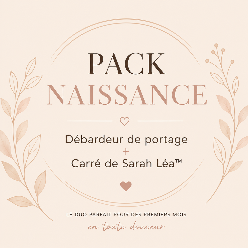 Pack Naissance 2 – Débardeur de portage + Carré de Sarah Léa™