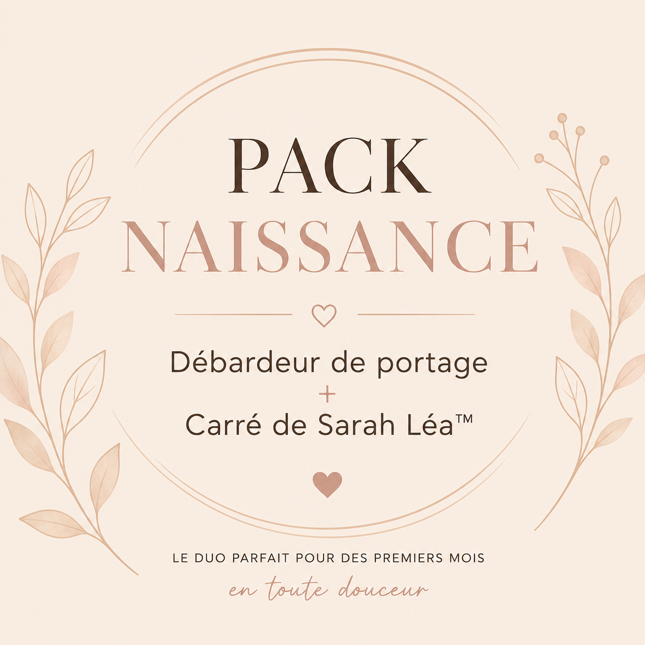 Pack Naissance 2 – Débardeur de portage + Carré de Sarah Léa™