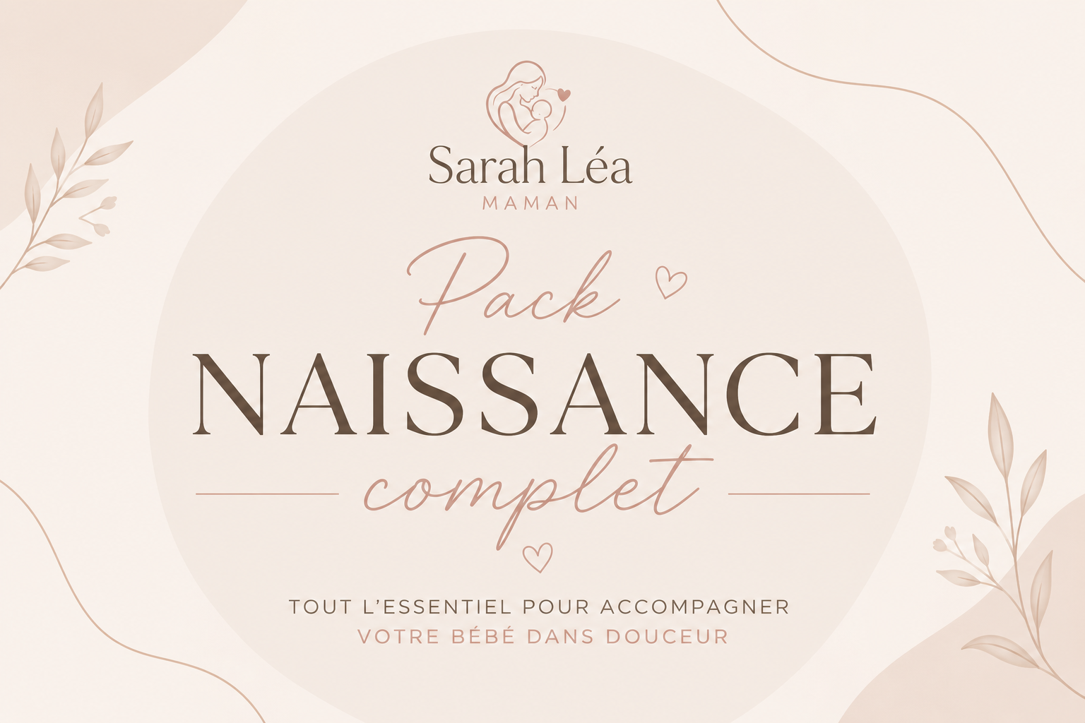 Pack Complet Naissance 3 en 1  – Débardeur de portage + Carré de Sarah Léa™ + Bandeau peau à peau
